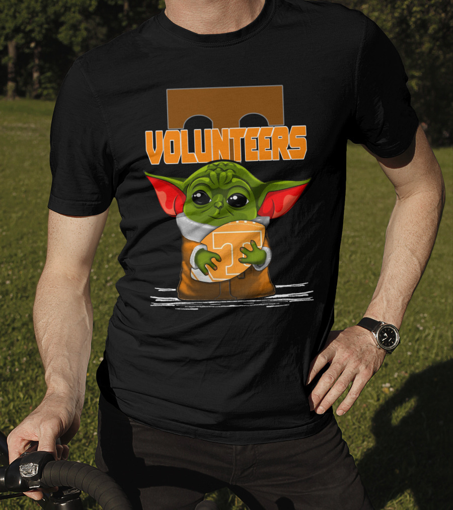 Volunteers Yoda Tennessee Fan Football T-Shirt