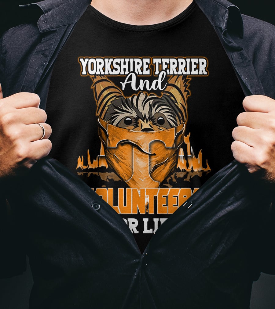 Yorkshire Terrier And Volunteers For Life T-Shirt