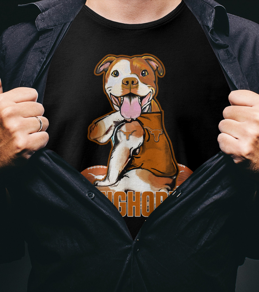 Longhorns Football Pitbull Texas Longhorns T-Shirt
