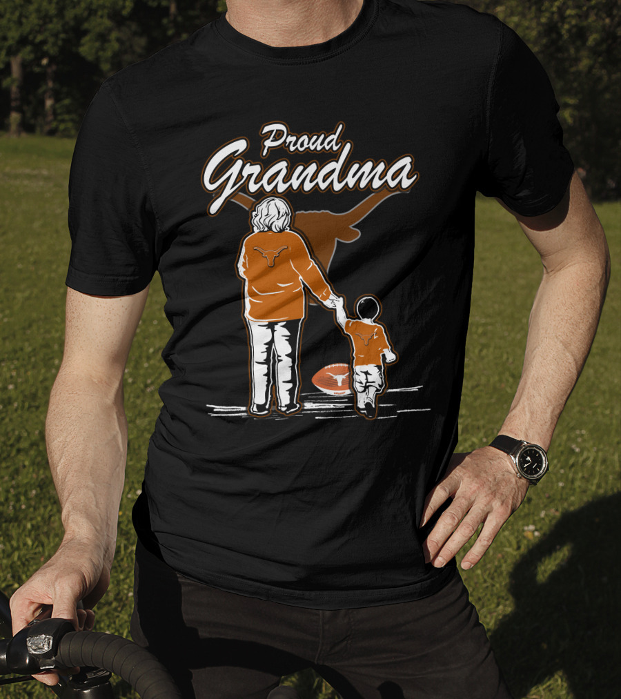 Proud Grandma Texas Longhorns Football Family T-Shirt
