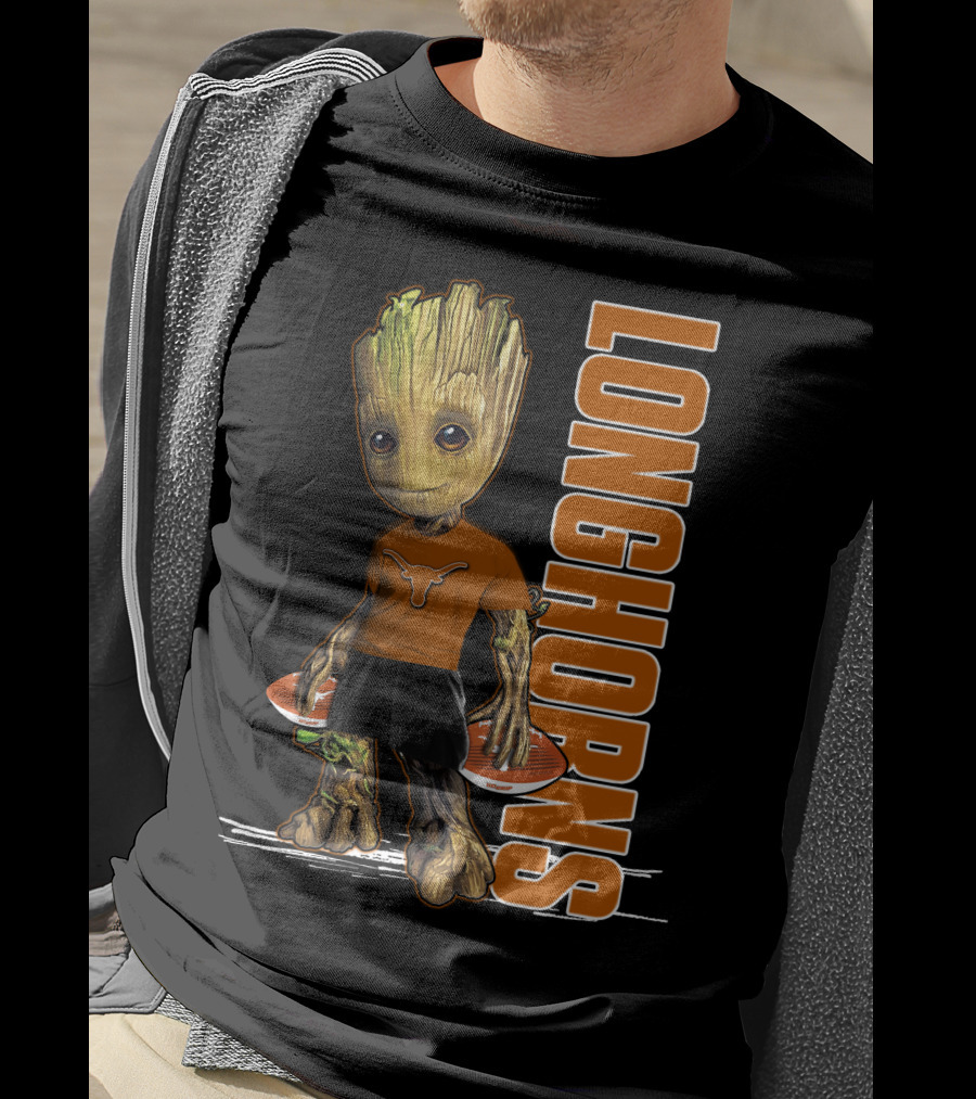 Groot Longhorns Texas Fan Mashup T-Shirt