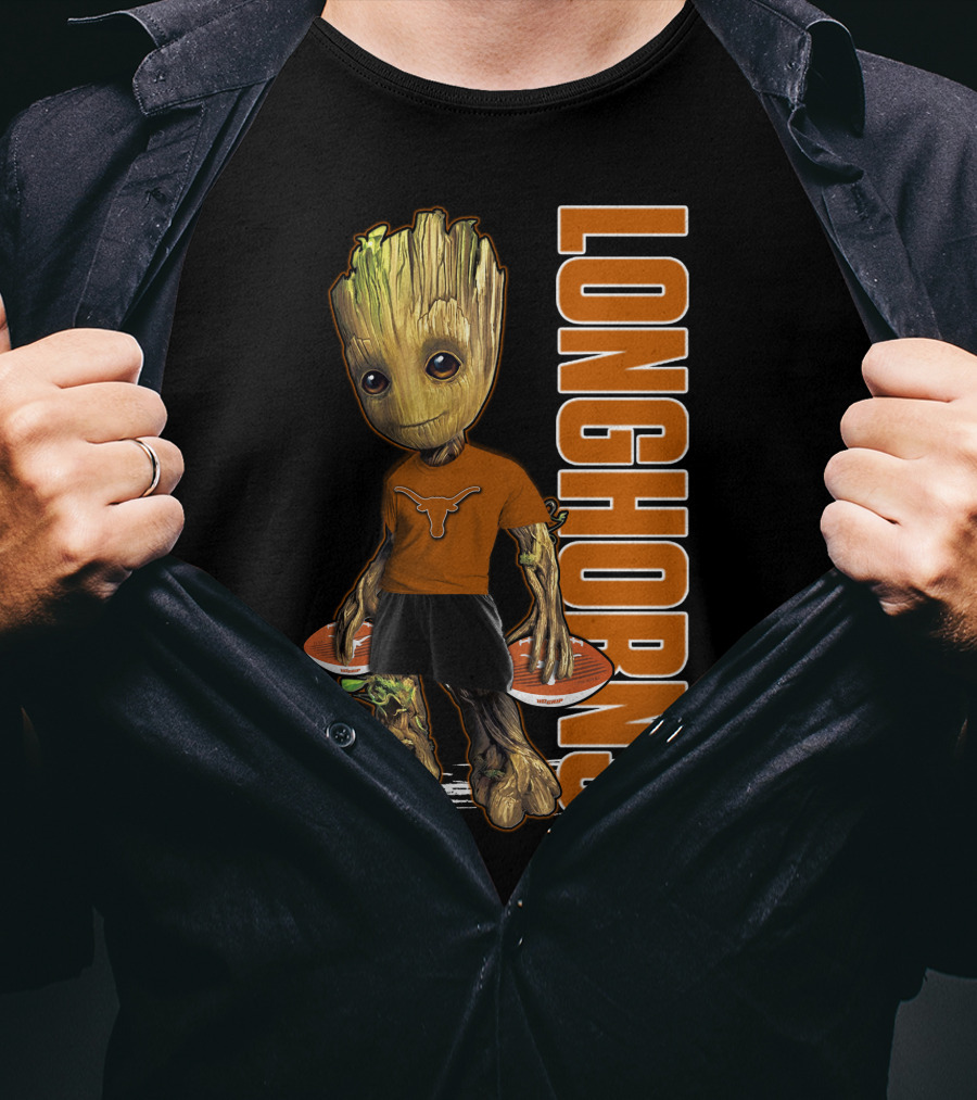 Groot Longhorns Texas Fan Mashup T-Shirt