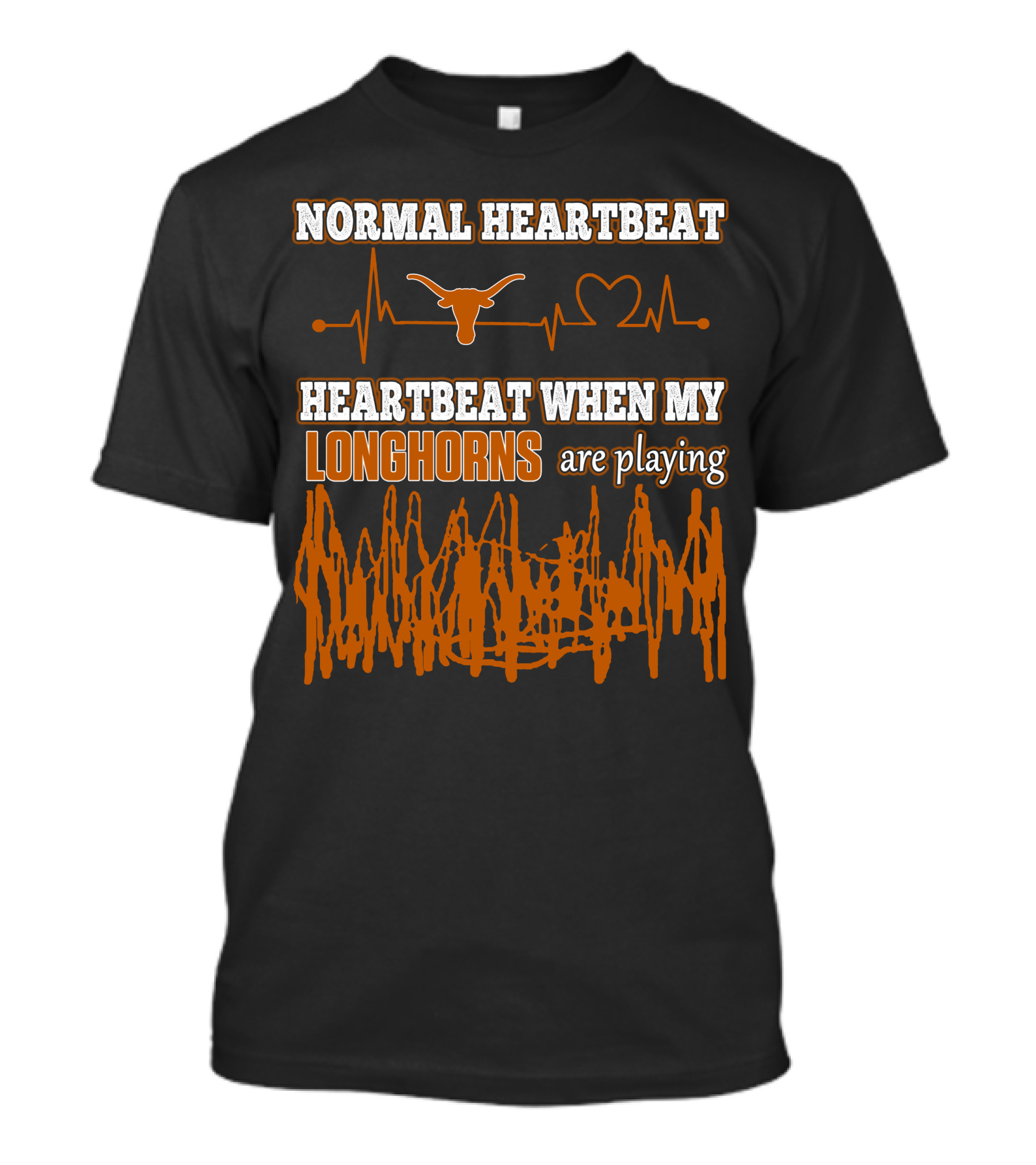 Normal Heartbeat Heartbeat When My Longhorns Are Playing T-Shirt
