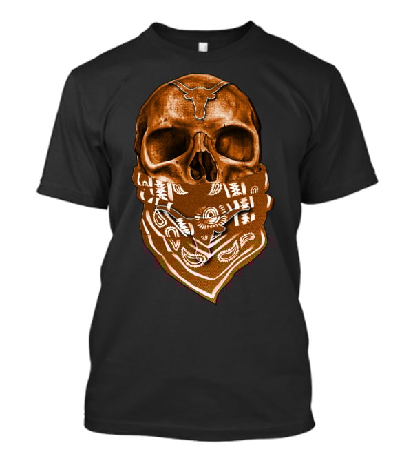 Skull Bandana Texas Longhorns T-Shirt