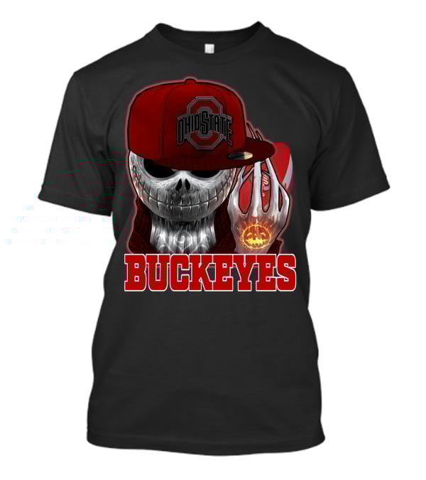 Jackskull Ohio State Buckeyes Football Fan Gear T-Shirt