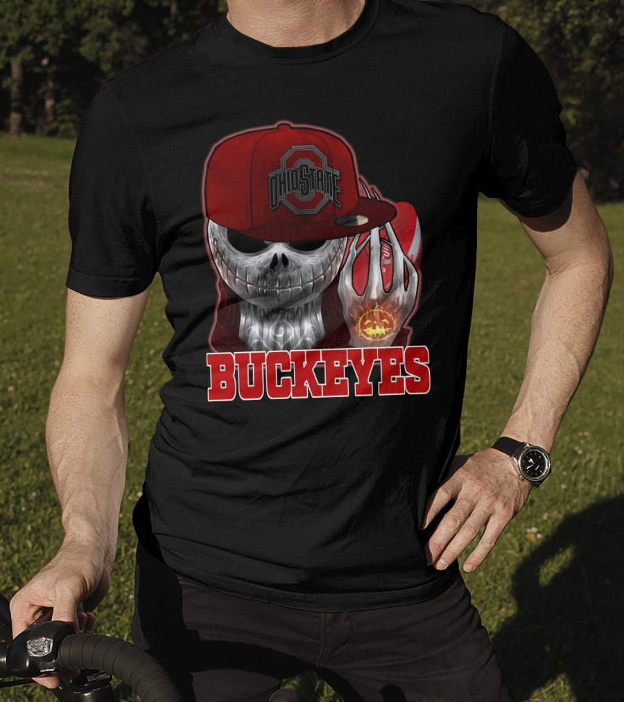 Jackskull Ohio State Buckeyes Football Fan Gear T-Shirt