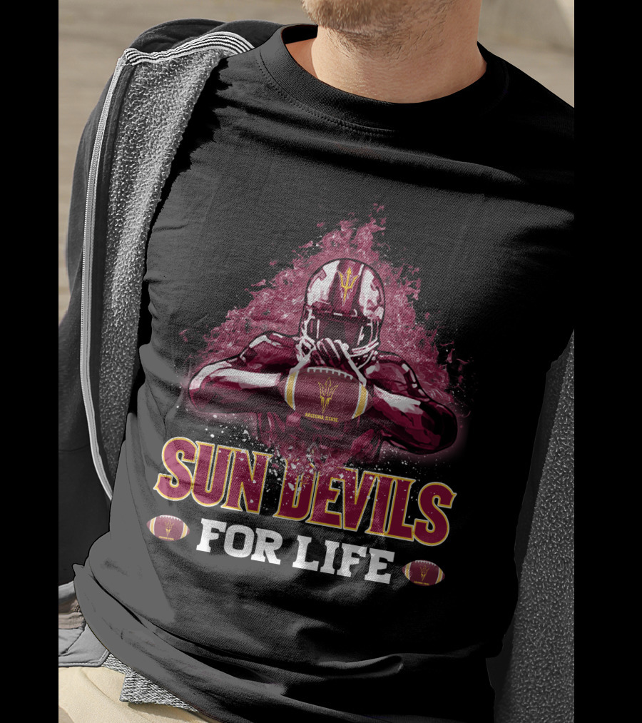 Sun Devils For Life Arizona State Football T-Shirt