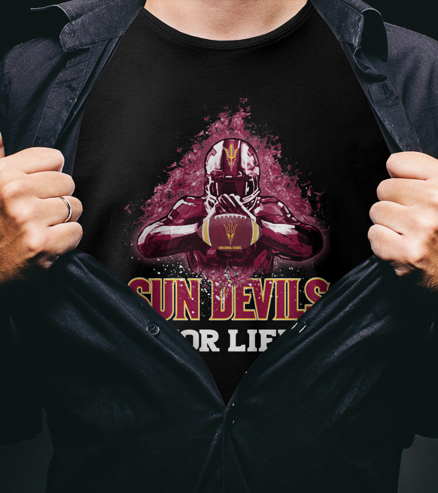 Sun Devils For Life Arizona State Football T-Shirt