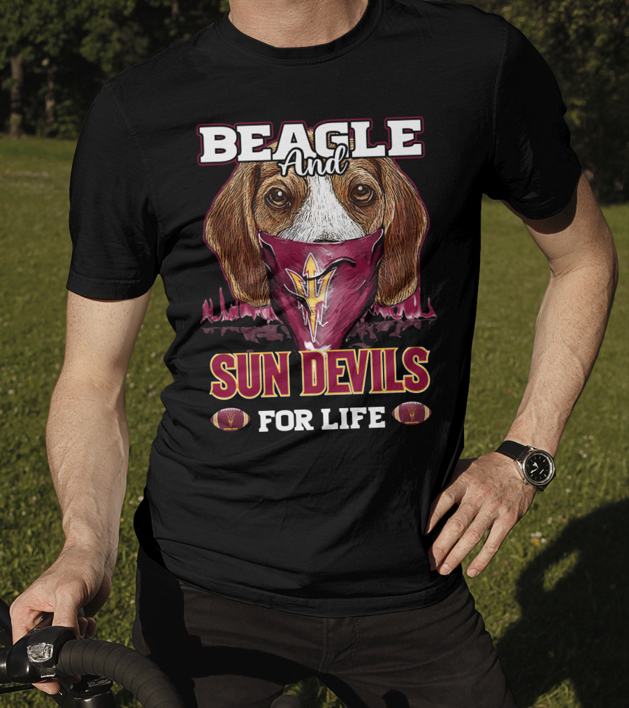 Beagle And Sun Devils For Life T-Shirt