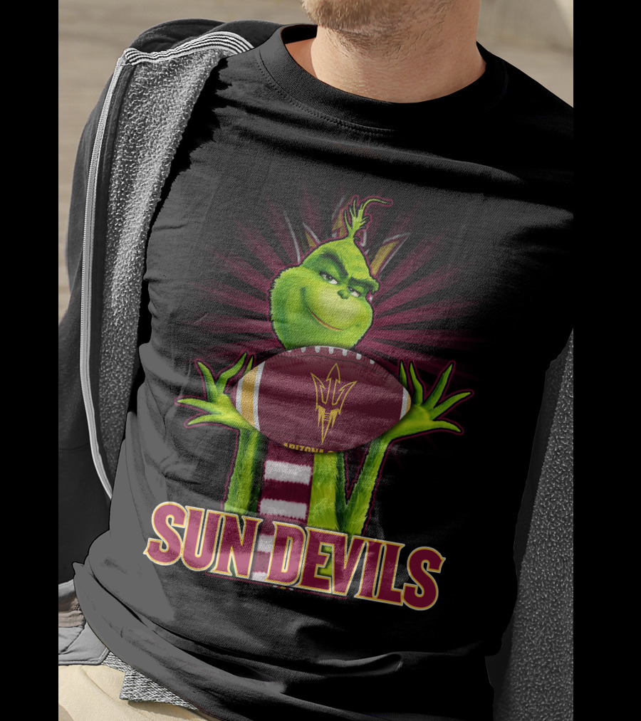 Grinch Arizona State Sun Devils Football T-Shirt