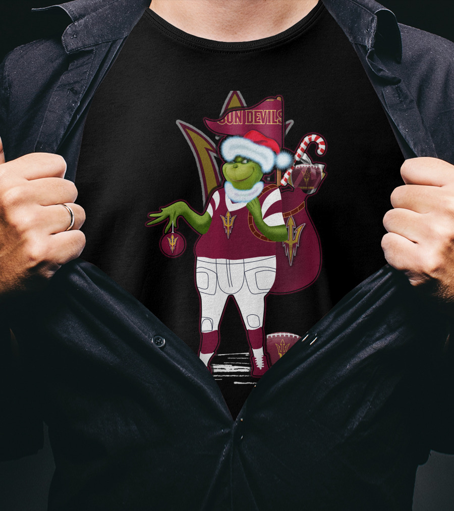Grinchxmas Sun Devils Arizona State University Christmas T-Shirt