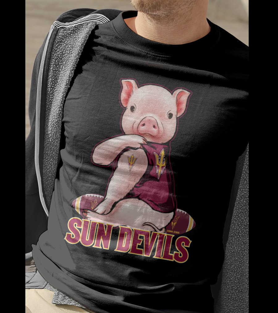 Pig Sun Devils Arizona State Football T-Shirt