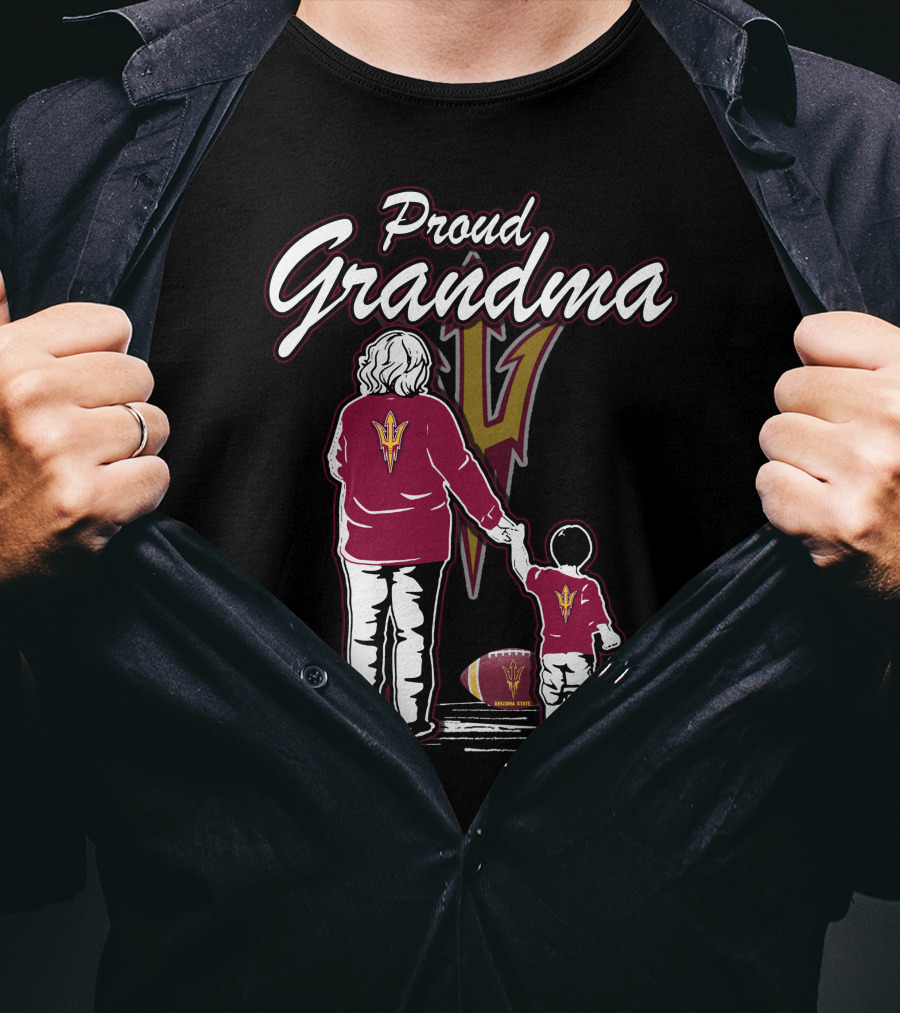 Proud Grandma Sun Devils Arizona State Football Fan T-Shirt