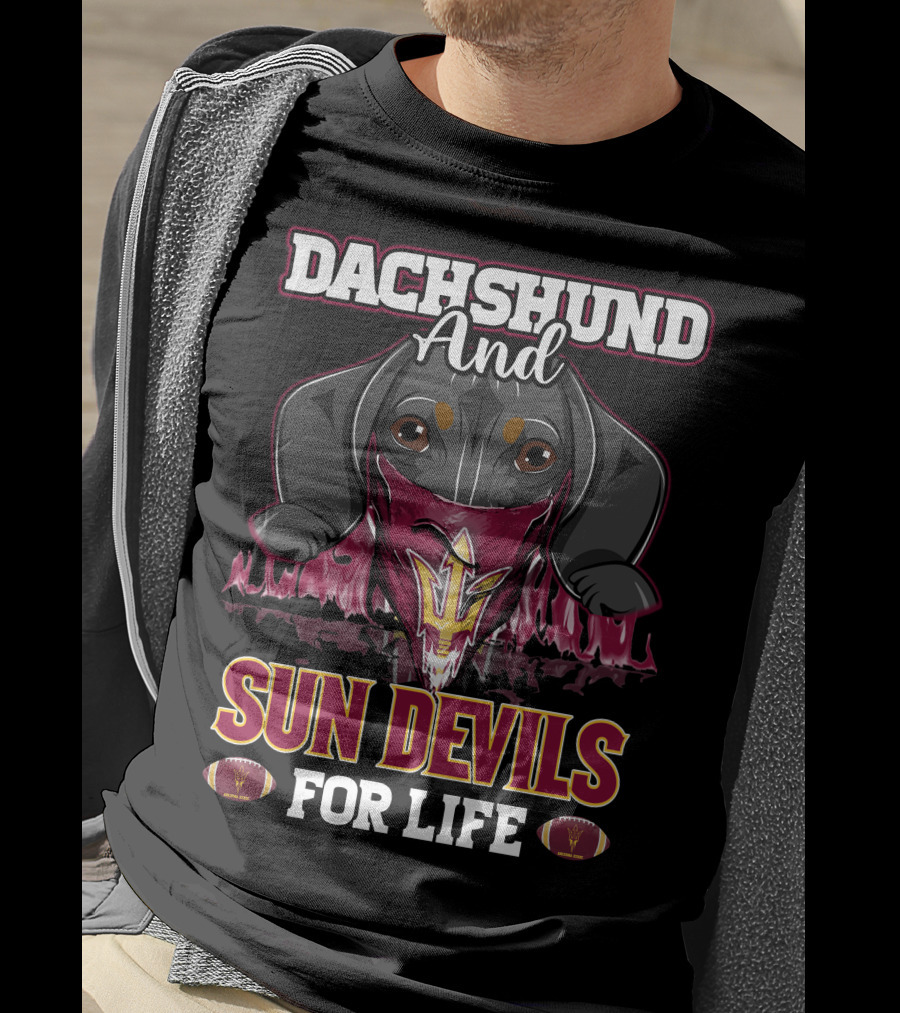 Dachshund And Sun Devils For Life T-Shirt