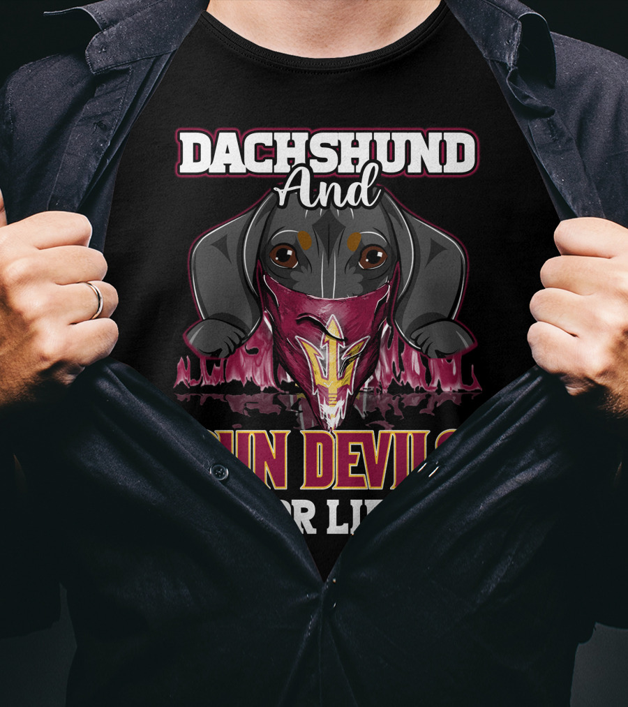 Dachshund And Sun Devils For Life T-Shirt