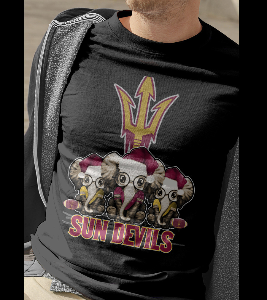 Sun Devils Elephants Christmas T-Shirt
