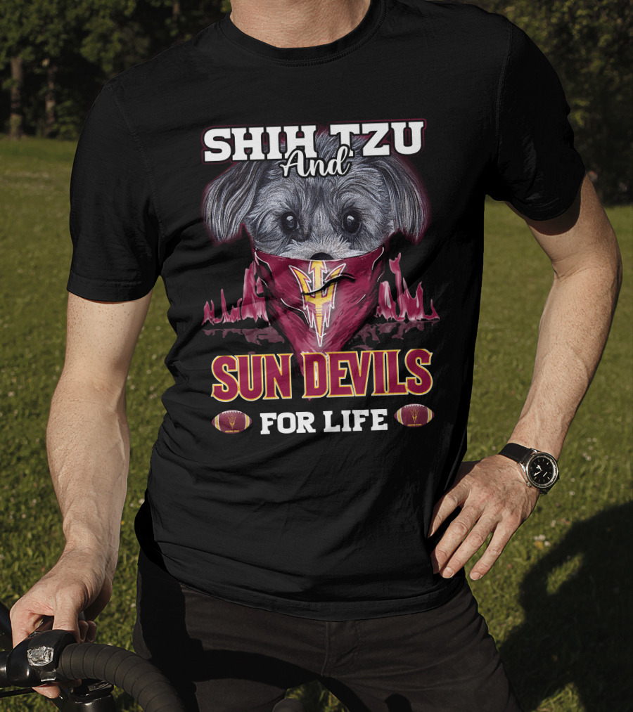 Shih Tzu And Sun Devils For Life T-Shirt
