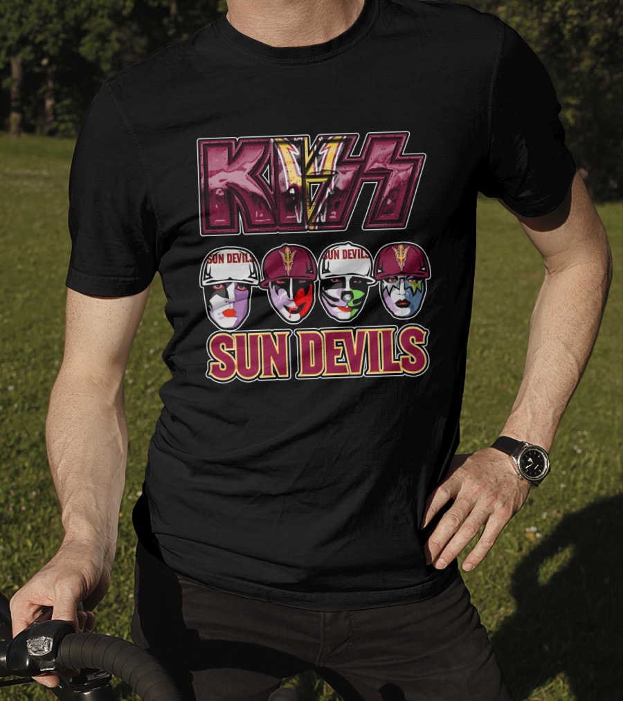 KISS Sun Devils Facepaint Caps T-Shirt