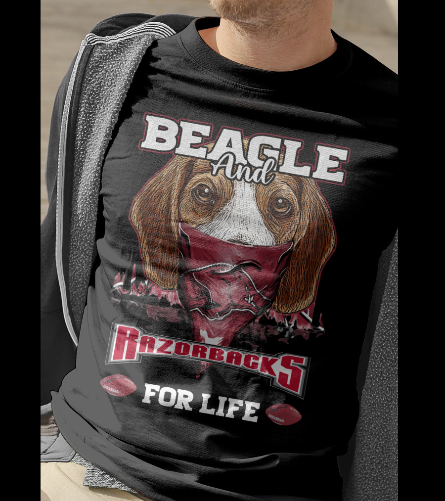 Beagle And Razorbacks For Life T-Shirt