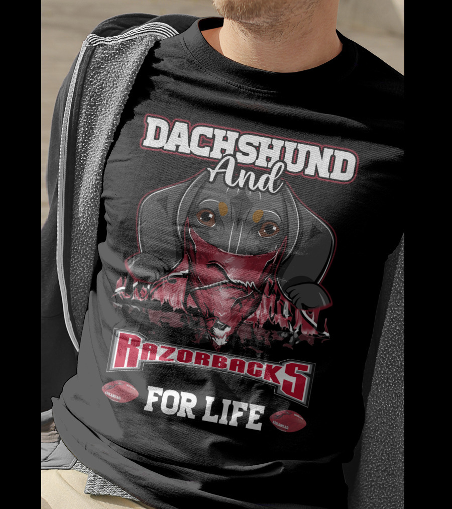 Dachshund And Razorbacks For Life T-Shirt