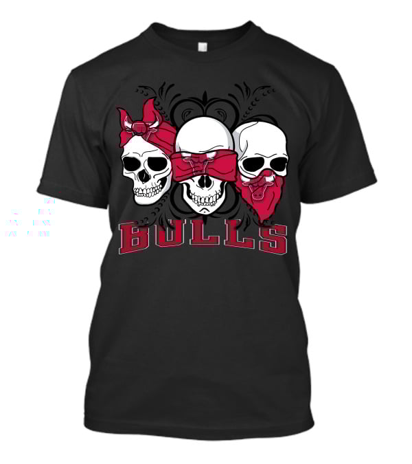 3 Skull Bulls Bandana Trio T-Shirt