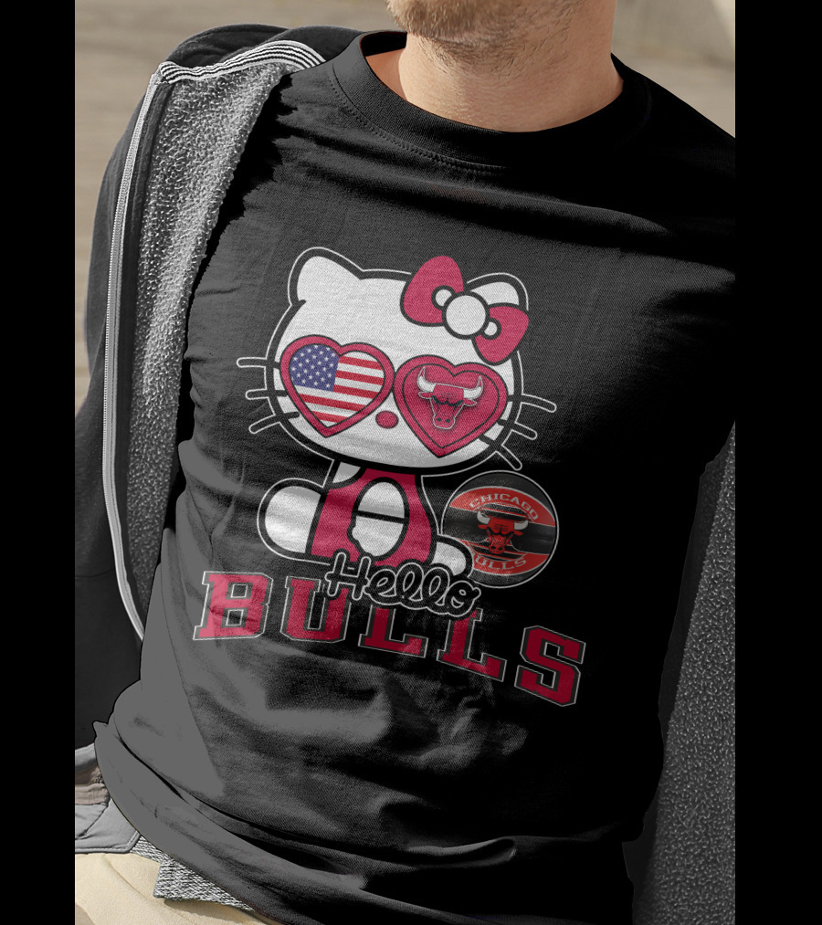 Hello Kitty Chicago Bulls USA Fan T-Shirt