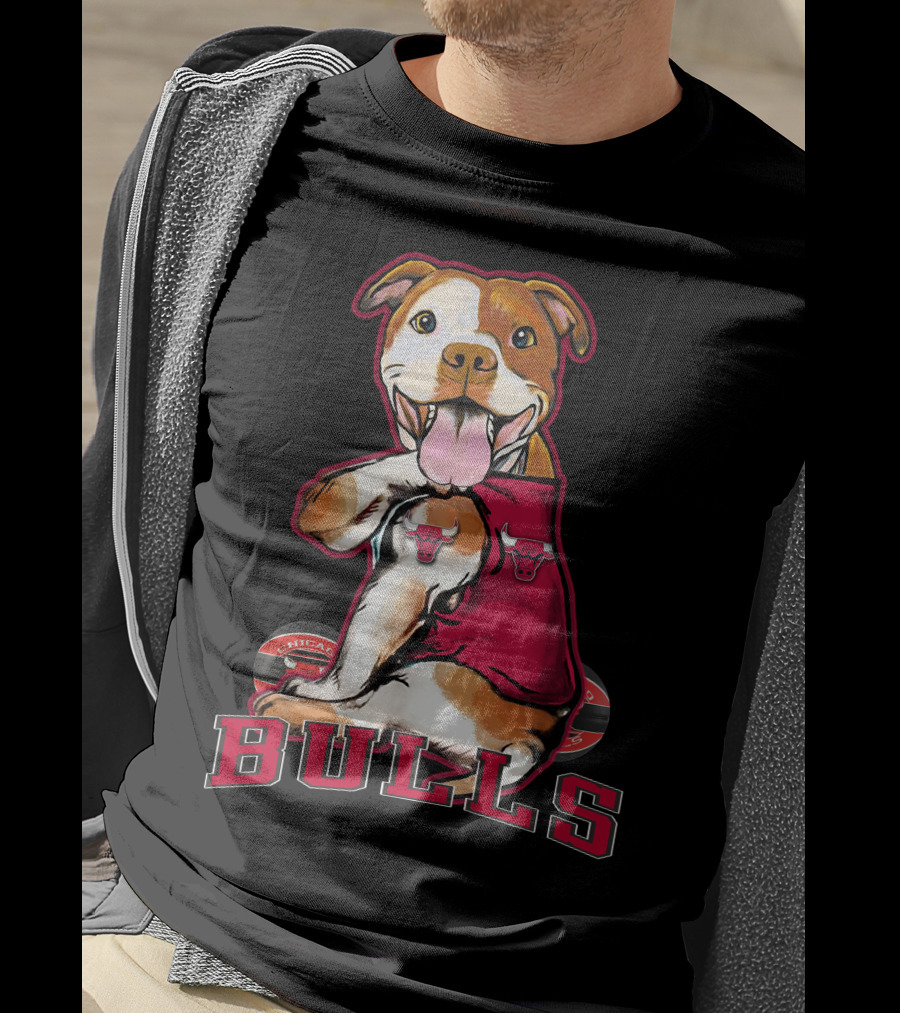 Pittbull Chicago Bulls Basketball Mascot T-Shirt