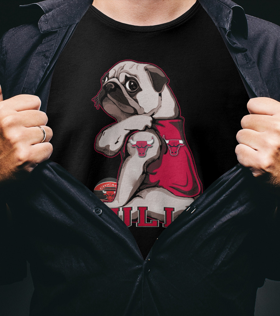 Pug Chicago Bulls Bulls T-Shirt
