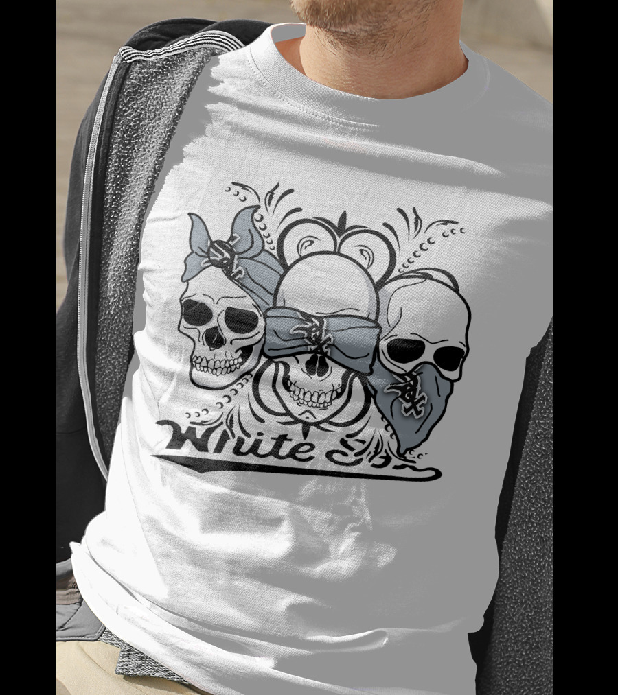 White Sox Three Skulls Bandana T-Shirt