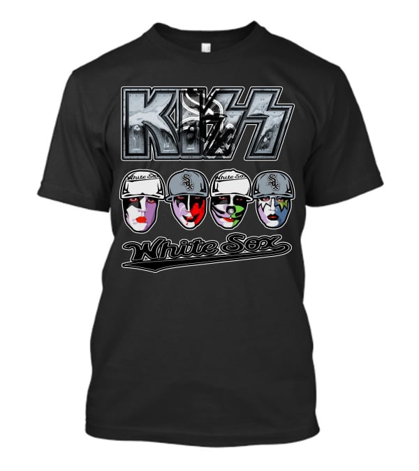 KISS Chicago White Sox Makeup Baseball Crossover T-Shirt