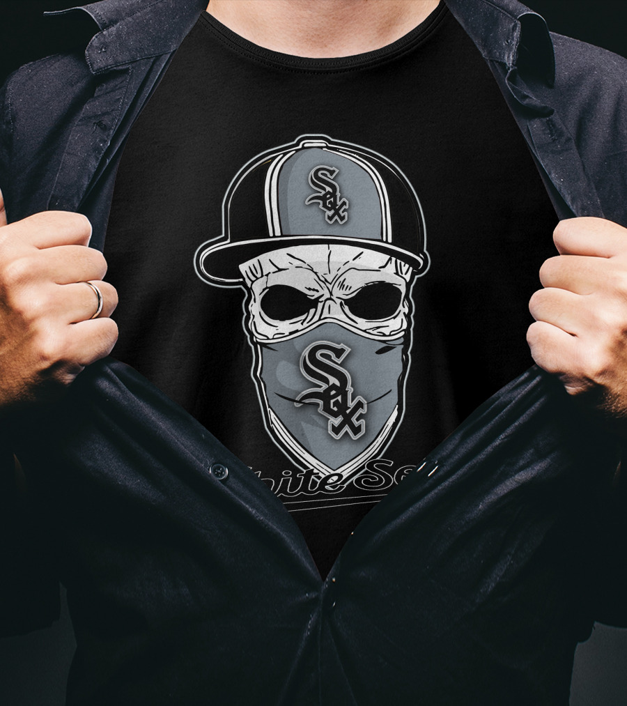 Skull Hat Chicago White Sox Sox Bandana White Sox T-Shirt