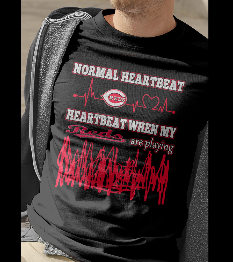 Normal Heartbeat Reds Heartbeat When My Reds Are Playing T-Shirt