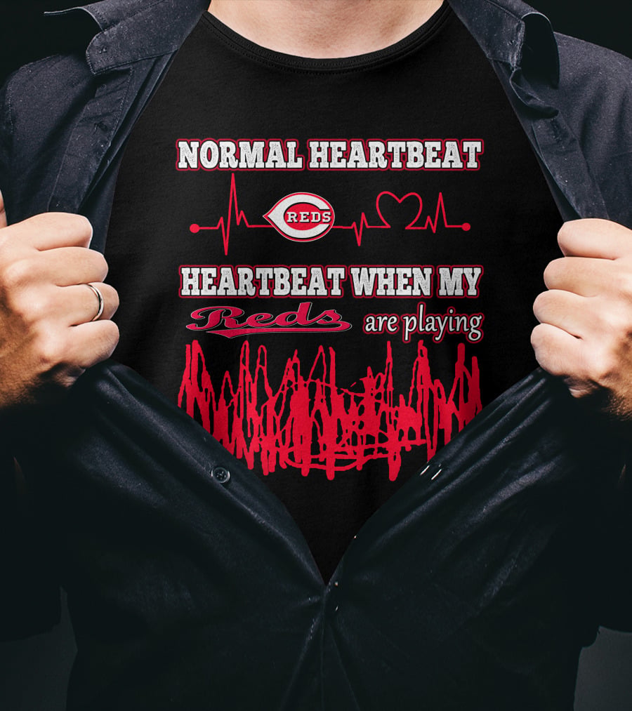 Normal Heartbeat Reds Heartbeat When My Reds Are Playing T-Shirt