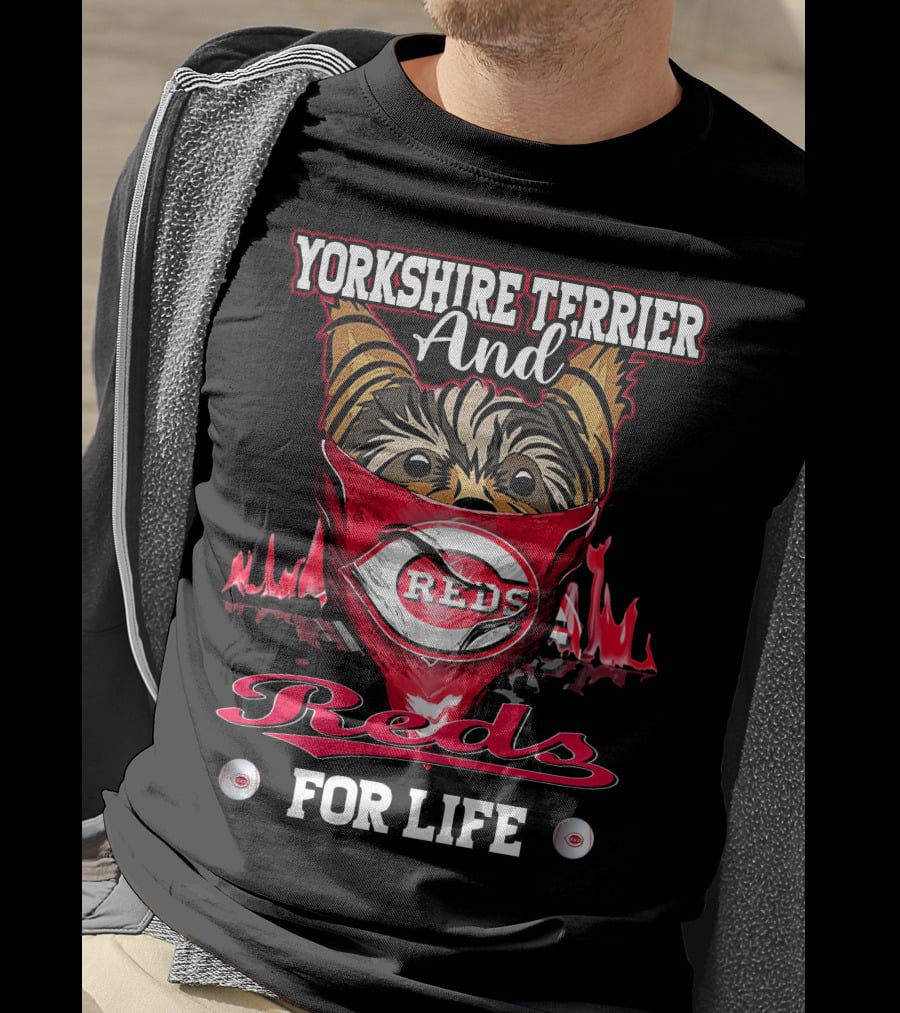 Yorkshire Terrier And Reds For Life T-Shirt