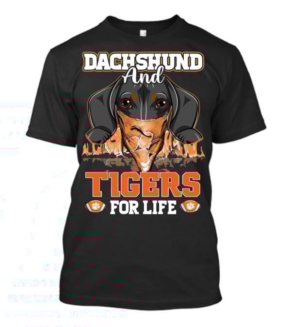 Dachshund And Tigers For Life T-Shirt