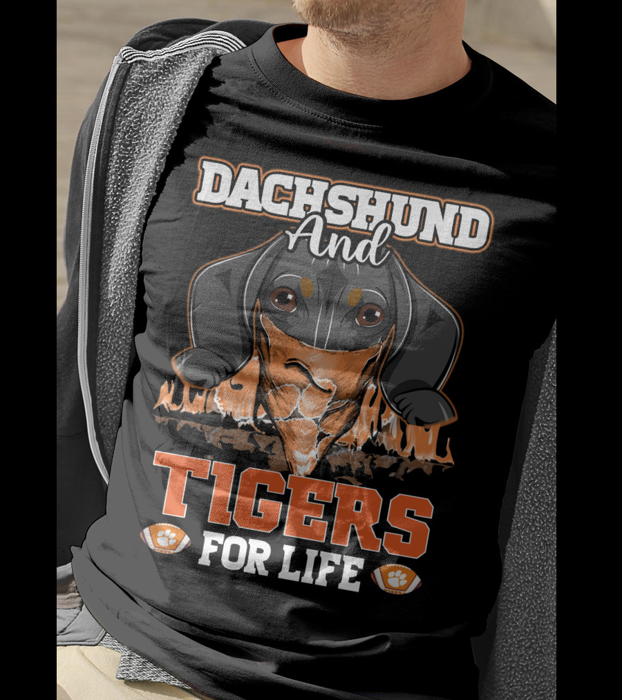 Dachshund And Tigers For Life T-Shirt