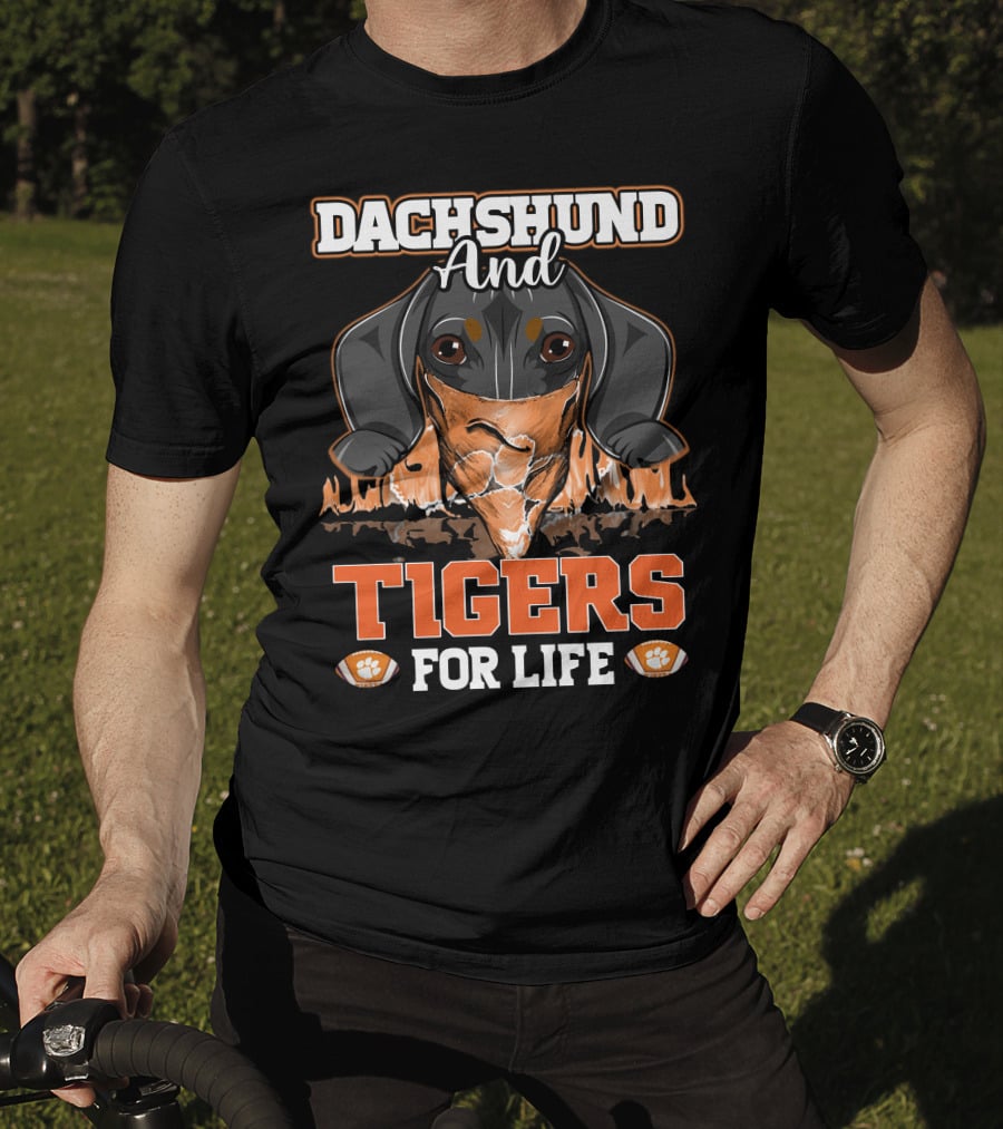 Dachshund And Tigers For Life T-Shirt