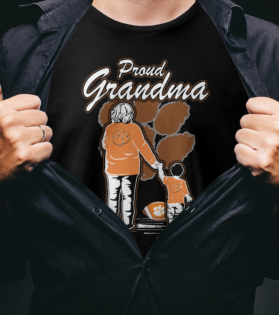 Proud Grandma Clemson Tigers Family Connection T-Shirt
