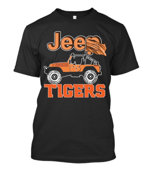Jeep Clemson Tigers Flag Vehicle T-Shirt