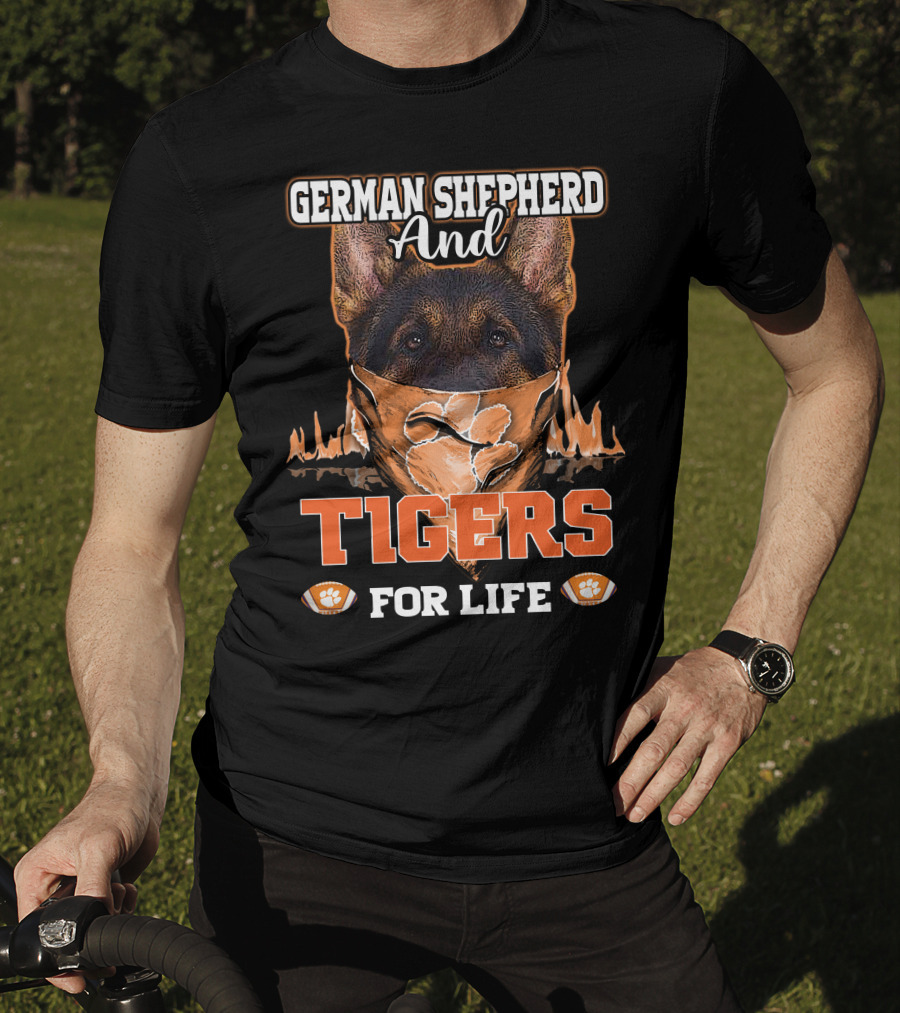German Shepherd And Tigers For Life T-Shirt