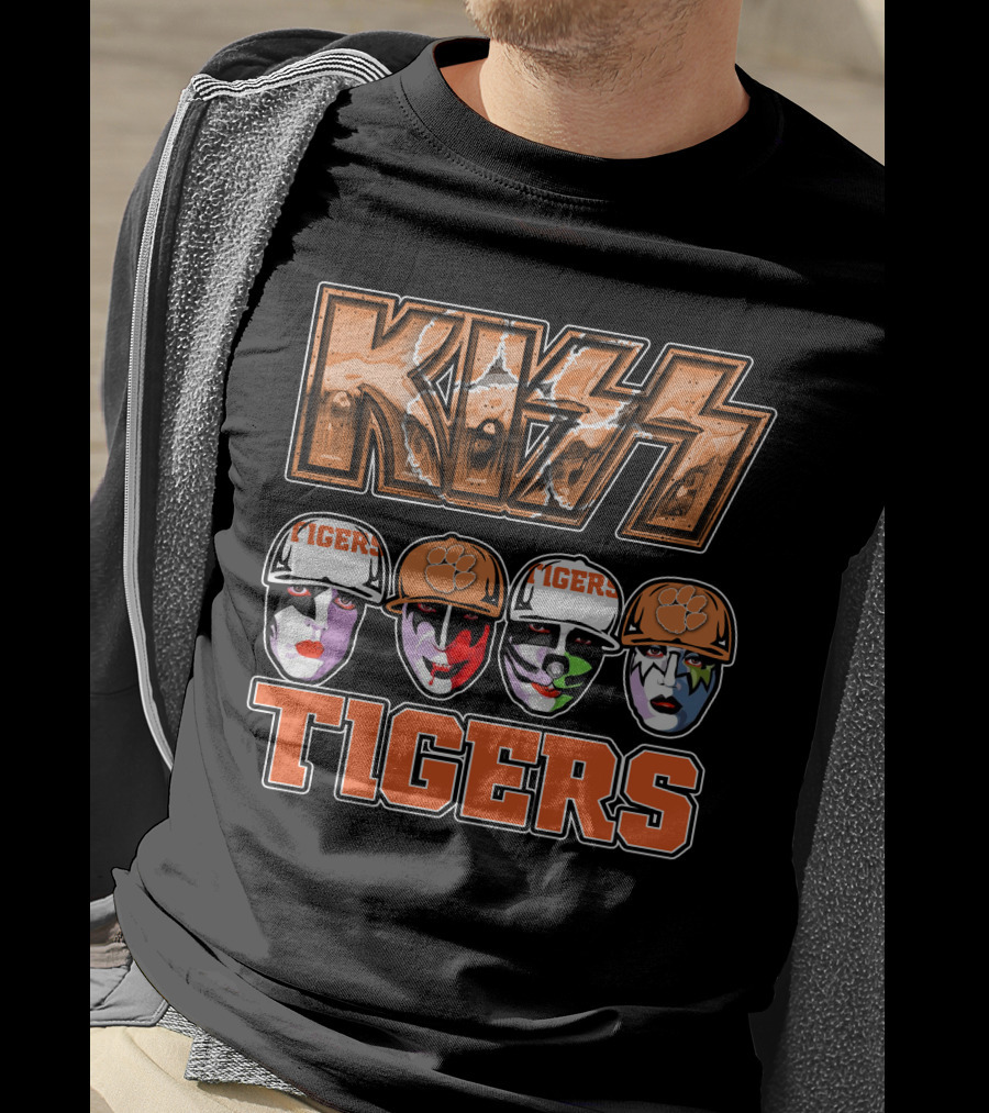 KISS Clemson Tigers Face Paint Iconic T-Shirt