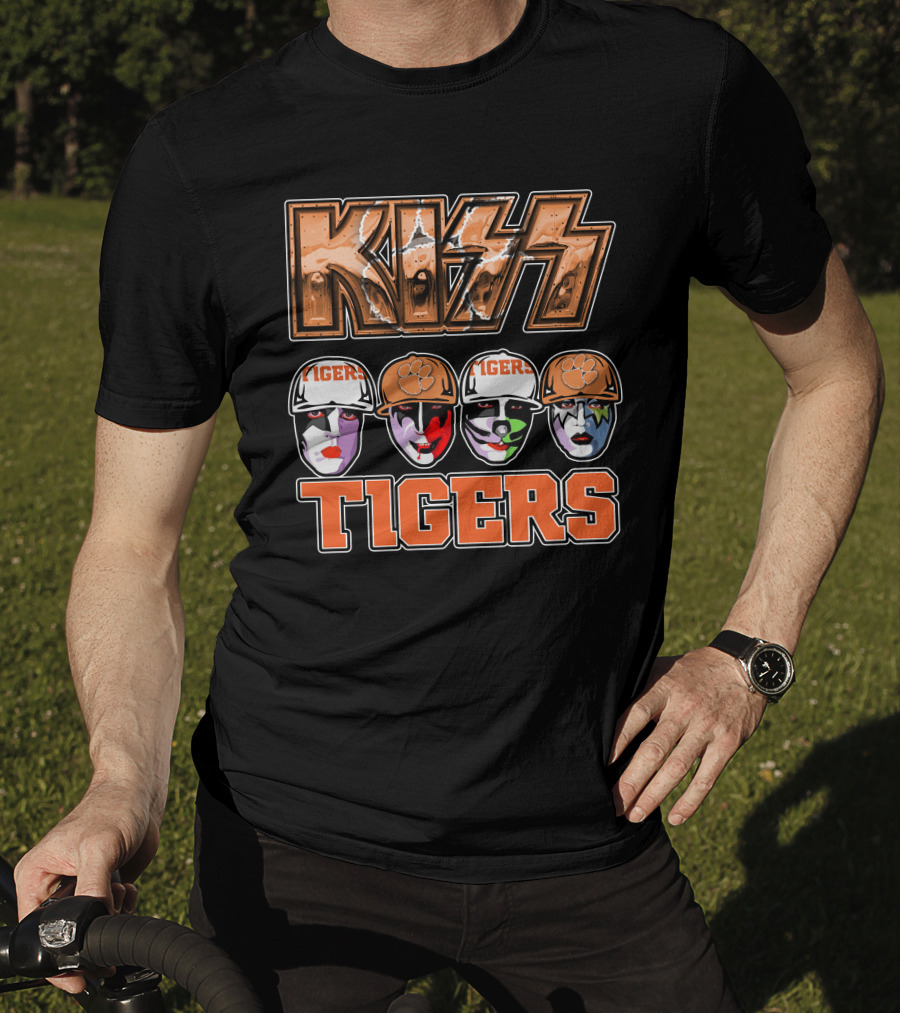 KISS Clemson Tigers Face Paint Iconic T-Shirt