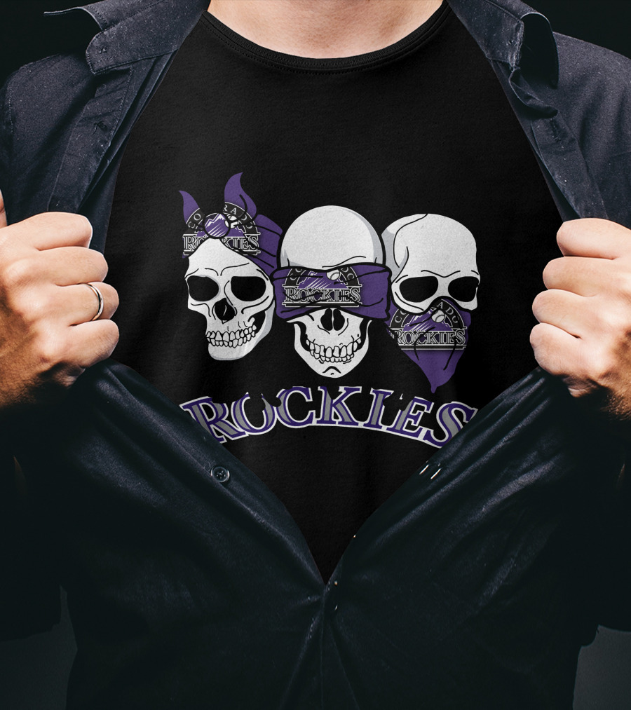 Rockies Three Skull Bandana T-Shirt