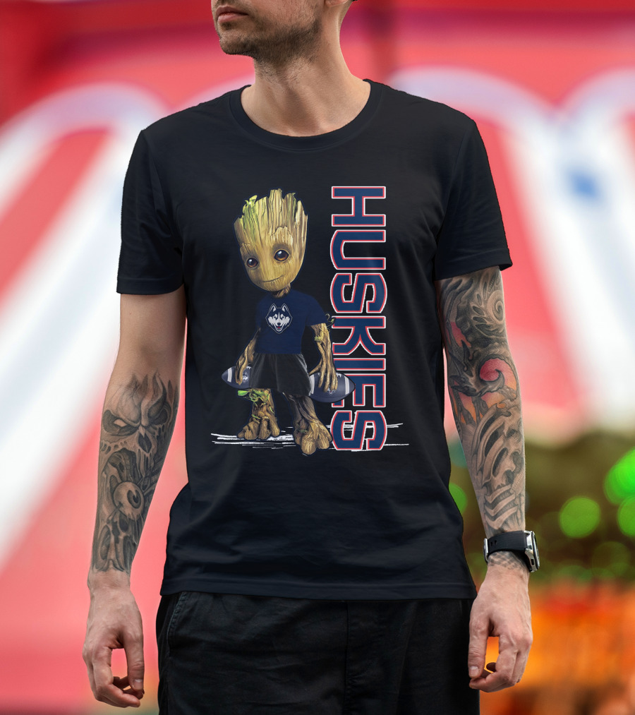 Groot Huskies UConn Football Fan T-Shirt