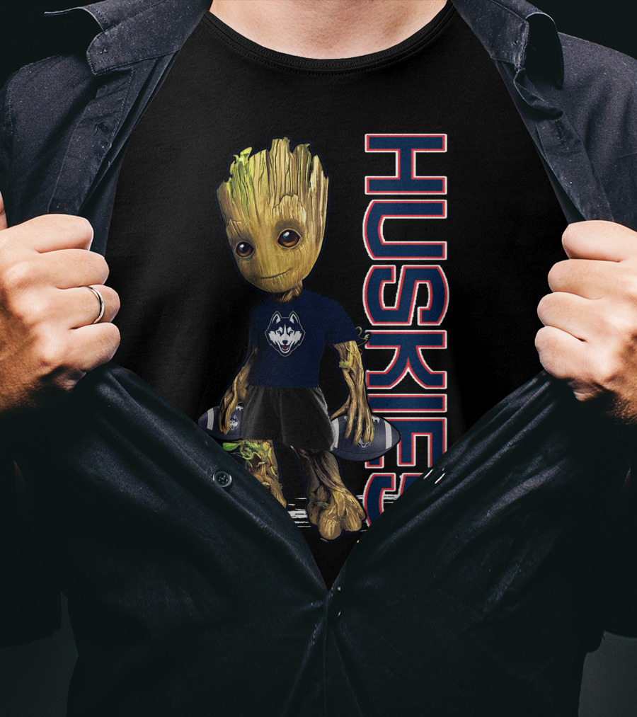 Groot Huskies UConn Football Fan T-Shirt