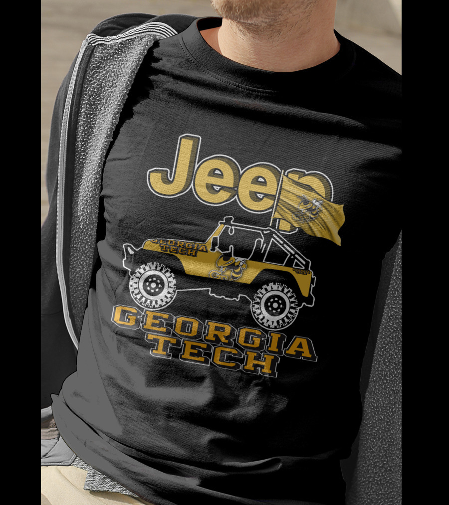 Jeep Georgia Tech Yellow Jackets Georgia Tech Jeep T-Shirt