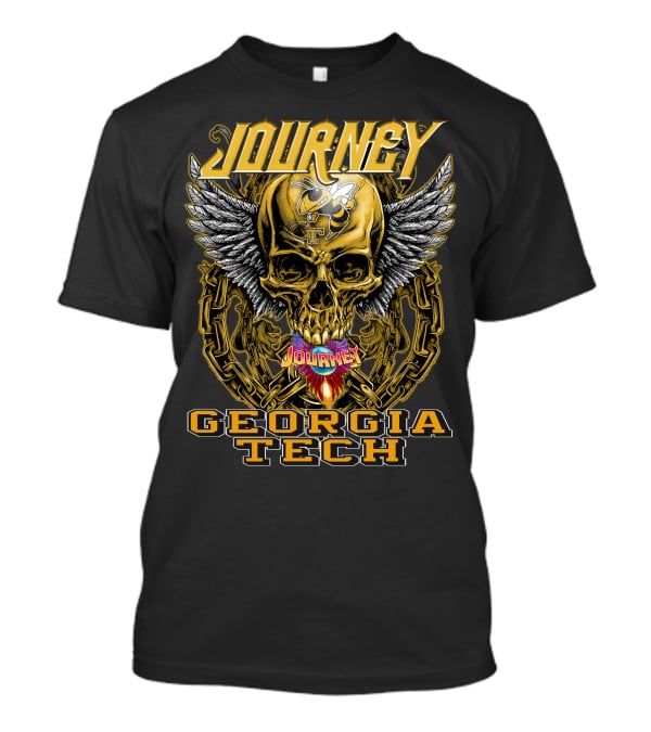 Journey Georgia Tech Skull Wings T-Shirt