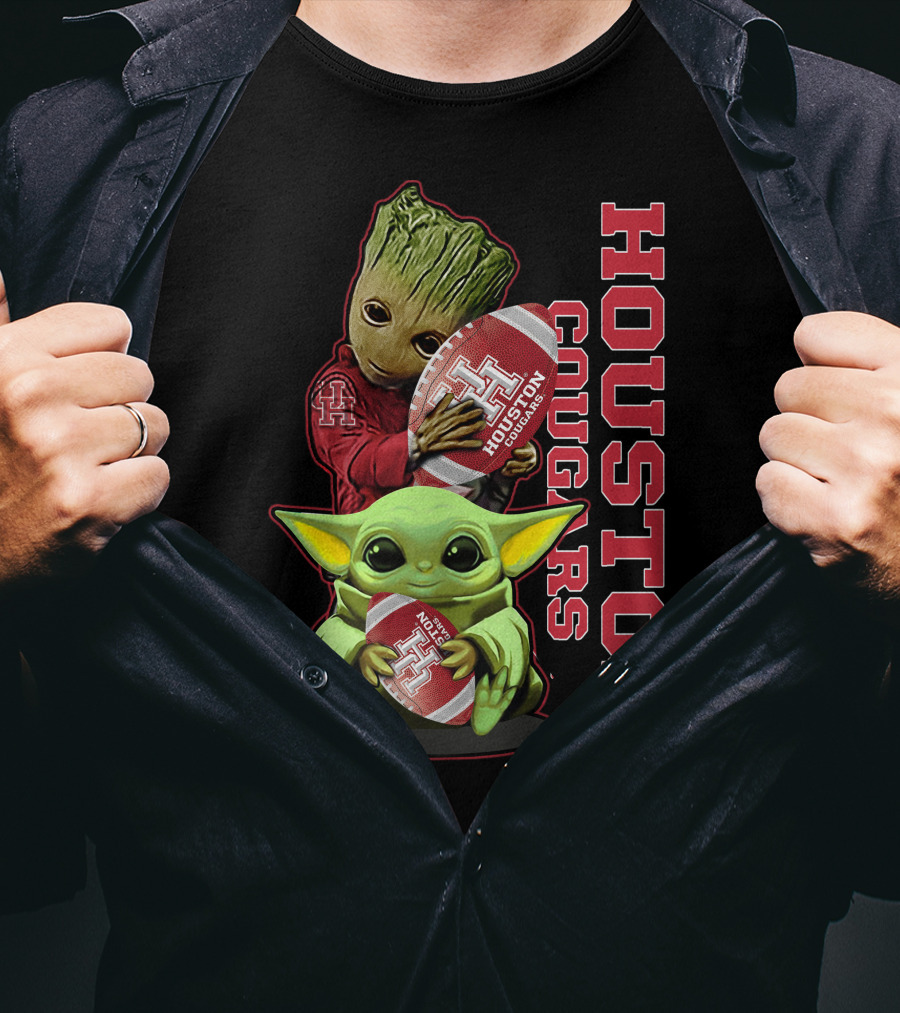 Grzd Houston Cougars Football Baby Alien Tree Creature T-Shirt