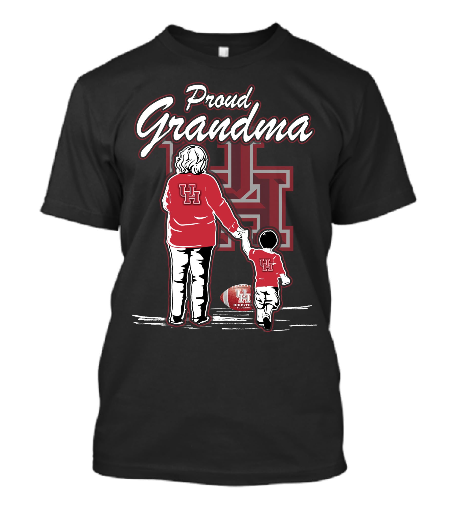 Proud Grandma Houston Cougars UH Football Family T-Shirt