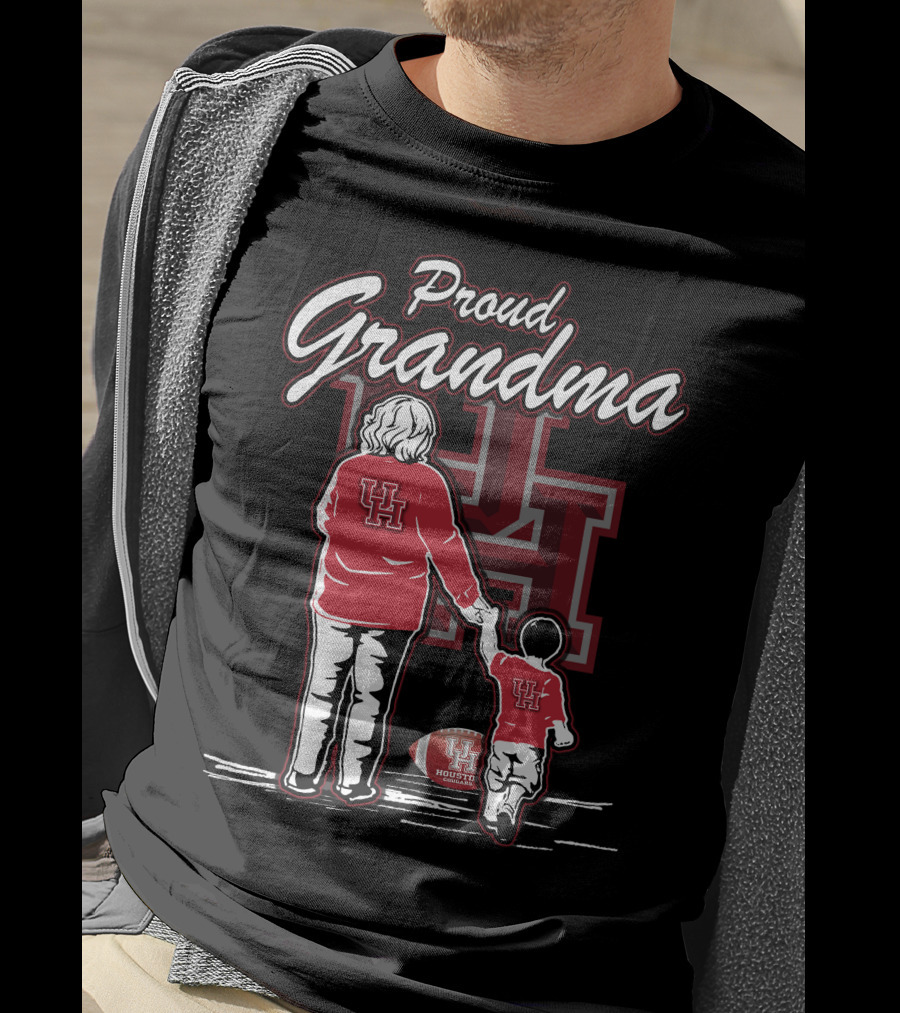 Proud Grandma Houston Cougars UH Football Family T-Shirt